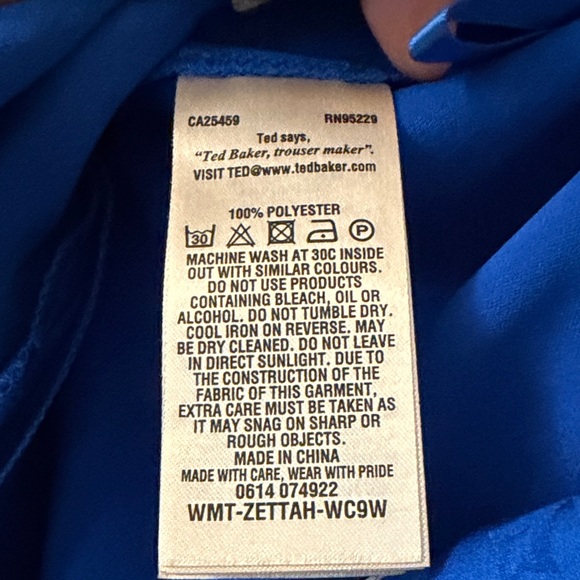 Ted Baker London Vibrant Blue Capris - Picture 7 of 8